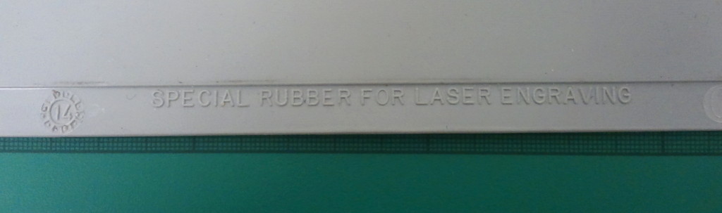 Rubber for laser engraving